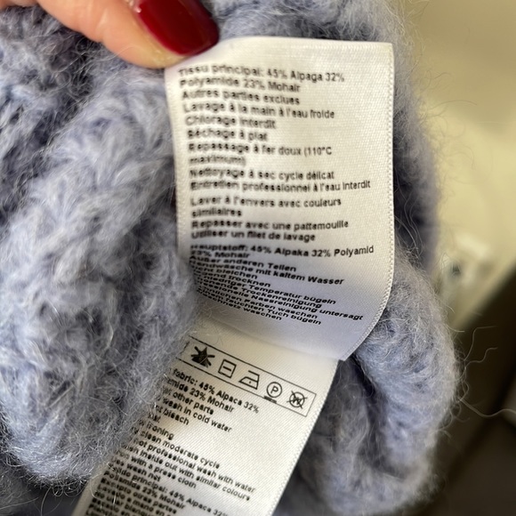 ba&sh beliz cardigan in lavender. Gently worn. In perfect condition.T0 - Picture 5 of 5